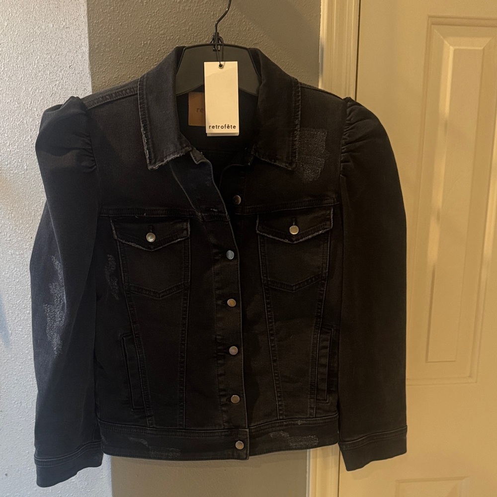 Retrofete Ada Black Jean Jacket - Picture 5 of 8
